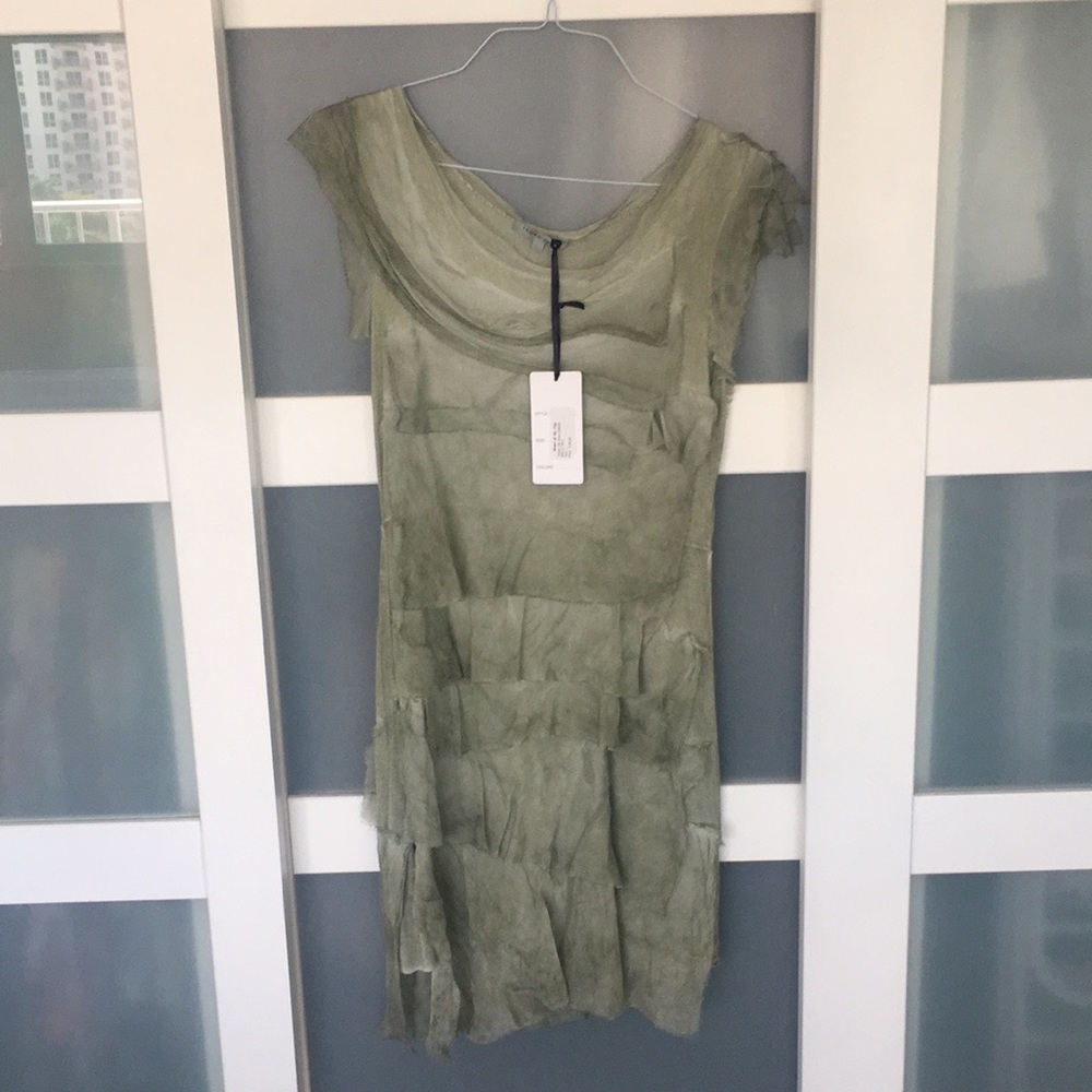 NWT Gorgeous green ombré tiered dress.